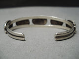 Wonderful Vintage Native American Navajo Turquoise Sterling Silver Bracelet Old-Nativo Arts