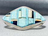 Sensational Native American Navajo Turquoise Sterling Silver Bracelet-Nativo Arts