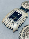 Rare Vintage Native American Hopi Sterling Silver Turquoise Concho Belt-Nativo Arts
