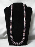 Native American Stunning Vintage Santo Domingo Tubule Necklace Old-Nativo Arts