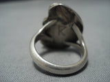 Unique!! Vintage Navajo Turquoise Sterling Silver Native American Ring Old-Nativo Arts