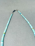 Native American Particularily Rare Vintage Santo Domingo Turquoise Sterling Silver Necklace-Nativo Arts