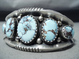 One Of The Finest Ever Native American Navajo Dry Creek Turquoise Sterling Silver Bracelet-Nativo Arts