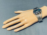 Lavender Pit Bisbee Turquosie Vintage Native American Navajo Sterling Silver Bracelet-Nativo Arts