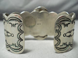 Thicker Heavy Vintage Native American Navajo Royston Turquoise Sterling Silver Bracelet-Nativo Arts