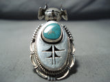 Excellent Navajo Royston Turquoise Sterling Silver Ring Native American-Nativo Arts