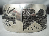 Important Peshlakai Vintage Native American Navajo Sterling Silver Bracelet-Nativo Arts