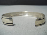 Dancing Donkey Authentic Vintage Native American Navajo Thhomas Singer Sterling Silver Bracelet-Nativo Arts
