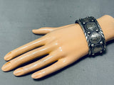 Impressive San Felipe Sterling Silver Dime Bracelet-Nativo Arts