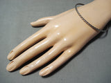 Impressive Vintage Navajo Sterling Silver Bangle Native American-Nativo Arts