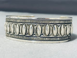 Beautiful Native American Navajo Sterling Silver Bracelet Hand Wrought-Nativo Arts
