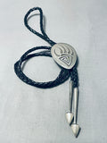 Outstanding Vintage Native American Hopi Sterling Silver Enormous Track Bolo-Nativo Arts