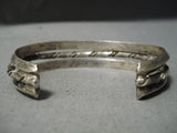 Amazing Vintage Navajo Sterling Silver Bracelet Native American Old-Nativo Arts