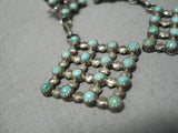 Fabulous Vintage Navajo Turquoise Sterling Silver Native American Earrings-Nativo Arts