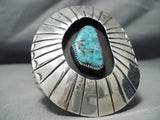 Colossal Museum Vintage Native American Navajo Red Mountain Turquoise Sterling Silver Bracelet-Nativo Arts
