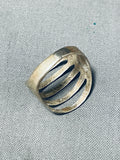 Advanced Workmanship Vintage Native American Navajo Sterling Silver Shank Ring-Nativo Arts