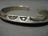 Intricate!! Vintage Navajo Sterling Silver Native American Bracelet Old-Nativo Arts
