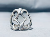 Swirl Thorn Vintage Navajo Sterling Native American Ring-Nativo Arts