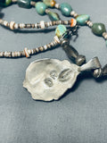 Gasp! Vintage Native American Navajo Royston Turquoise Sterling Silver Necklace-Nativo Arts