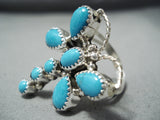 Marvelous Navajo Turquoise Sterling Silver Dragonfly Ring Native American-Nativo Arts