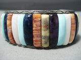 Native American Best Vintage Carlos Eagle Ottawa Turquoise Sterling Silver Bracelet-Nativo Arts