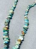 Native American Unforgettable Santo Domingo Turquoise Sterling Silver Necklace-Nativo Arts
