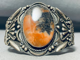 Absolutely Incredible Vintage Native American Navajo Petrified Wood Sterling Silver Bracelet-Nativo Arts