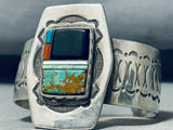 Robby Vandever Vintage Native American Navajo Royston Turquoise Sterling Silver Bracelet-Nativo Arts
