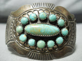 Heavy Patina Vintage Native American Navajo Royston Turquoise Sterling Silver Bracelet-Nativo Arts