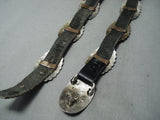 Incredible Vintage Navajo Sterling Silver Concho Belt Old Native American-Nativo Arts