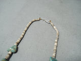 Impressive Santo Domingo Royston Turquoise Necklace Native American-Nativo Arts