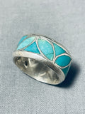 Detailed Leaf Vintage Native American Navajo Wrap Around Sterling Silver Ring-Nativo Arts