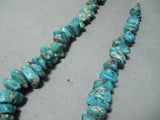 Marvelous Vintage Native American Navajo Turquoise Sterling Silver Necklace Old-Nativo Arts