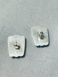 Delightful Vintage Native American Navajo Sterling Silver Earrings-Nativo Arts