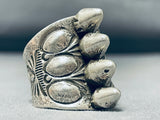 Spikes On The Ring Vintage Native American Navajo Heavy Sterling Silver Ring-Nativo Arts