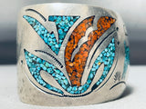 Thomas Singer Vintage Native American Navajo Turquoise Sterling Silver Bracelet-Nativo Arts