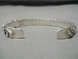 Exquisite Vintage Native American Navajo Sterling Silver Turquoise Bracelet-Nativo Arts