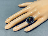 Superior Vintage Native American Navajo Tigers Eye Sterling Silver Ring-Nativo Arts