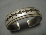 Authentic Vintage Native American Navajo Thomas Singer Sterling Silver Bracelet-Nativo Arts