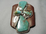 One Of The Best Vintage Native American Navajo Royston Turquoise Sterling Silver Ketoh Bracelet-Nativo Arts