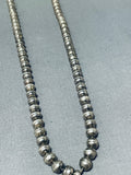 Exceptional Vintage Native American Navajo Damale Turquoise Sterling Silver Necklace-Nativo Arts