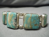 Rare Herb Tsosie Vintage Native American Navajo Royston Turquoise Sterling Silver Bracelet-Nativo Arts