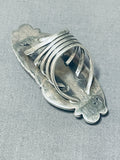 Fascinating Vintage Native American Navajo Royston Turquoise Sterling Silver Ring-Nativo Arts