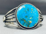 Important Verdy Jake Vintage Native American Navajo Turquoise Sterling Silver Bracelet-Nativo Arts