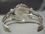 Native American Important Verdy Jake Carico Lake Turquoise Sterling Silver Bracelet Cuff-Nativo Arts