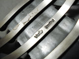 One Of The Best Native American Navajo Verdy Jake Turquoise Sterling Silver Bracelet-Nativo Arts