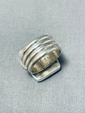 Important Unique Vintage Native American Navajo Ben Begaye (d.) Sterling Silver Ring-Nativo Arts