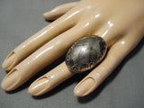 Important Vintage Native American Navajo Domed Sterling Silver Orville Tsinnie Ring-Nativo Arts
