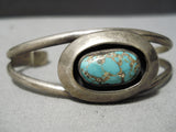Authentic Vintage Native American Navajo Royston Turquoise Sterling Silver Bracelet Old-Nativo Arts