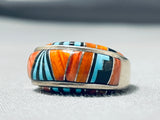 Southwest Vintage Turquoise Shell Sterling Silver Ring-Nativo Arts